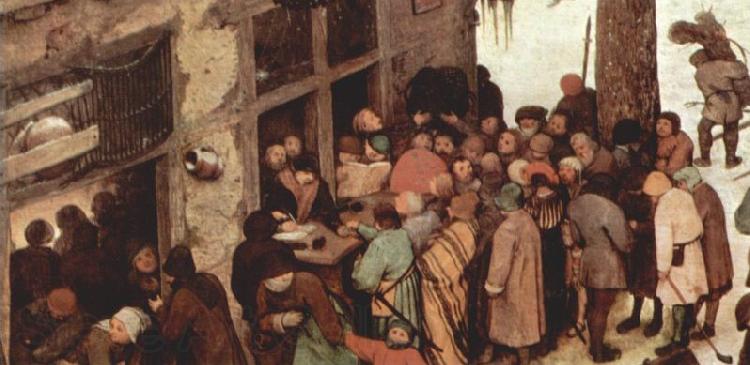 Pieter Bruegel the Elder Volkszahlung zu Bethlehem Norge oil painting art